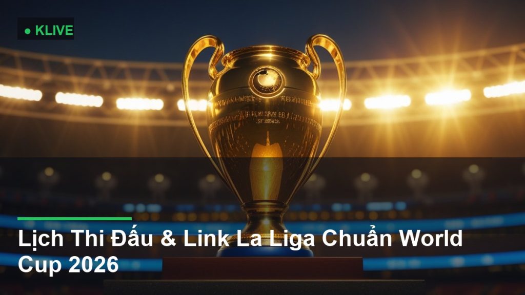 Lịch Thi Đấu & Link La Liga Chuẩn World Cup 2026