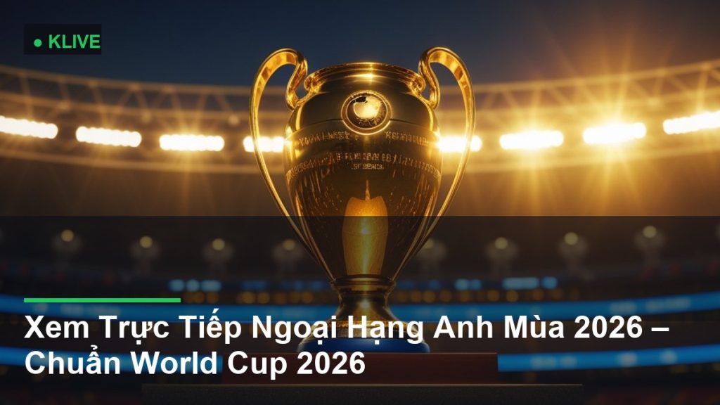 Xem Trực Tiếp Ngoại Hạng Anh Mùa 2026 – Chuẩn World Cup 2026